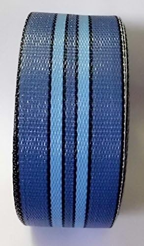 Lawn Chair Webbing Outdoor Strapping Replacement 2 1/4" x 100 feet Muti Blue