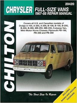 Chrysler Full-Size Vans, 1967-88 (Chilton Total Car Care Series Manuals) Chrysler Full-Size Vans, 1967-88 (Chilton Total Car Care Series Manuals)