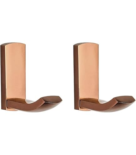 NELXULAS 4 Pack Gold Brushed Stainless Steel Wall Hooks - Heavy Duty Towel/Robe/Coat Hooks (6 Inch) - View #5