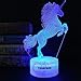 YODAFOOR Unicorn Night Light Lamp, Unicorn Toy Gifts for Boys Girl Teen Kids, Bedroom Table Decor Light, 16 Color Remote Lamp Smart Touch