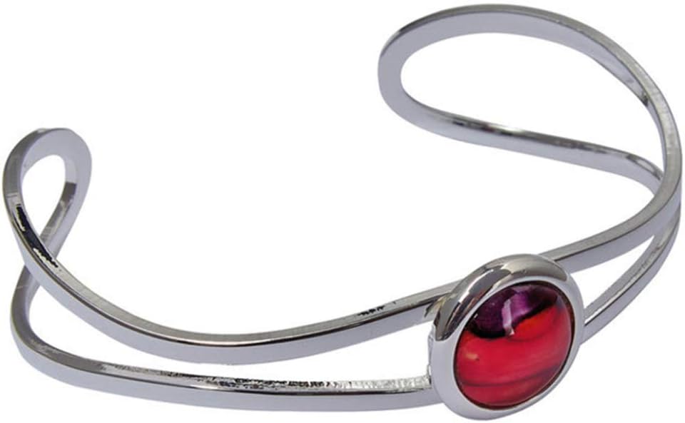 Silver Plated Loop Heather Bangle HBA11 - Handcrafted in Scotland by Heathergems