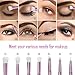 Becoyou 7pcs Makeup Brushes set Professional, Purple Makeup Brush for Liquid Eyeshadow Eyebrow Liquid Cosmetics Blending Brush Tool