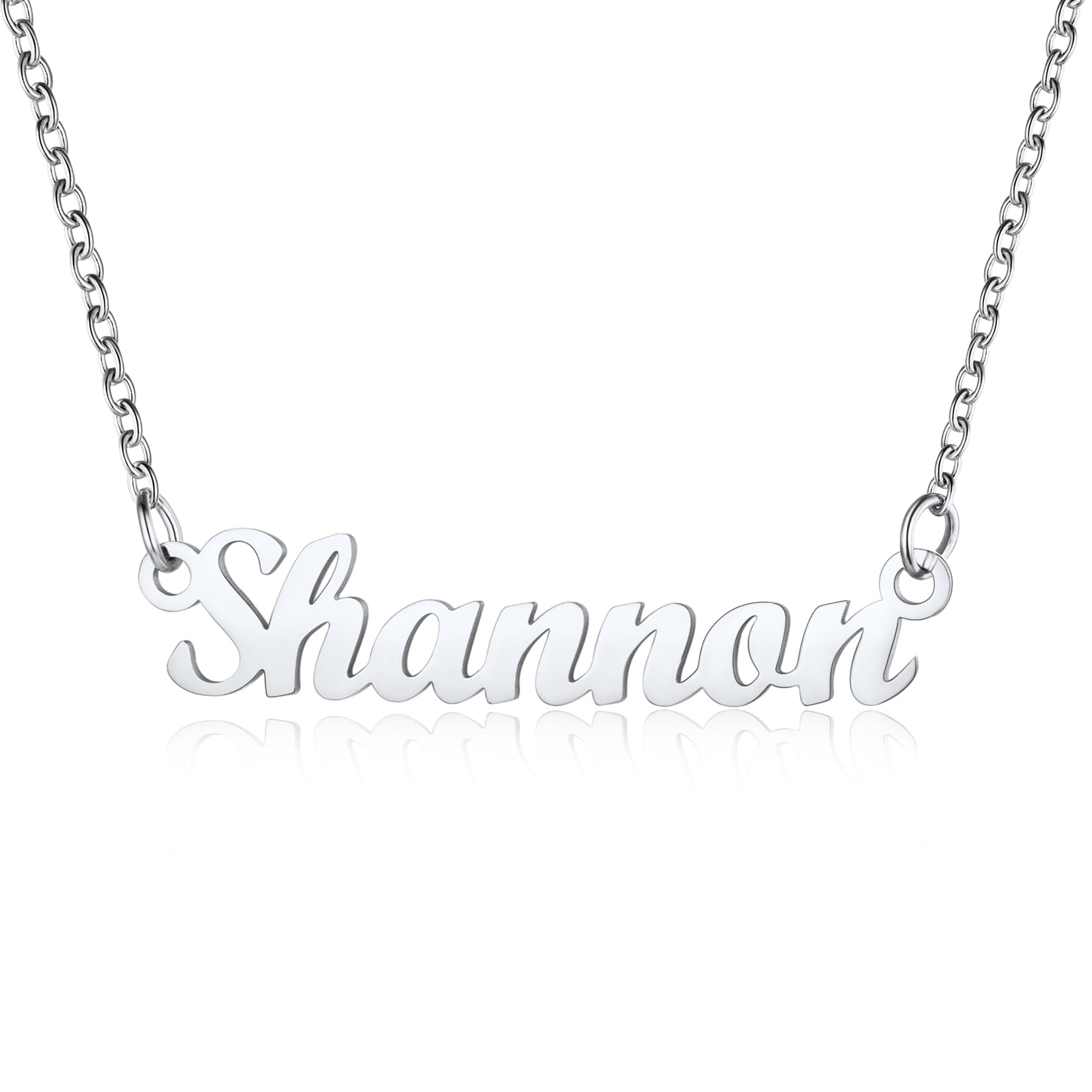 U7 Name Necklace Shannon Womens Personalised Jewellery Necklaces For Women — image 1