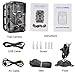 XIKEZAN 1080P HD Trail & Game Camera,12MP Mini Night Vision Wildlife Camera with Time Lapse & 2.4