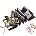 Gotideal DIY Scrapbook Album Craft Paper Wedding and Anniversary Photo Album Family Scrapbook with Photo Album Storage Box , DIY Accessories Kit and Scrapbooking Supplies (Deer Pattern)…