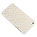 ABC Carved Damask Vintage Pattern Matte Hard Case Cover For iPhone 6 4.7 Inch (White)