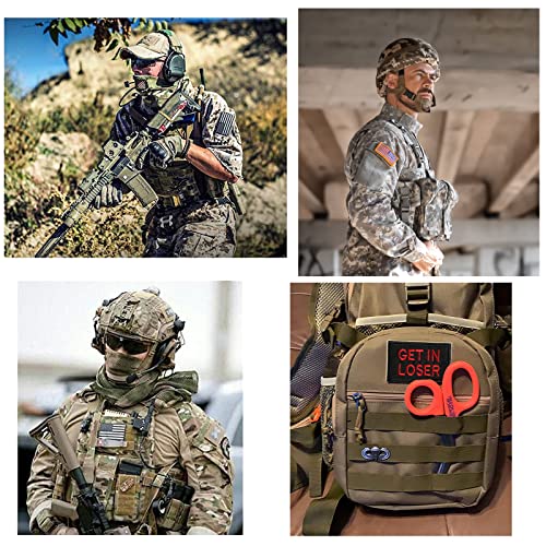 GYGYL 14 Pcs Random Tactical Morale Patches Bundle Set, Hook and Loop Fastener American Military Patches for Tactical Caps, Bags, Backpacks, Tactical Vest, Military Uniforms