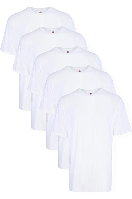 Camiseta Hanes Beefy-T 100% Algodón Blanca Mediana Hanes 5180