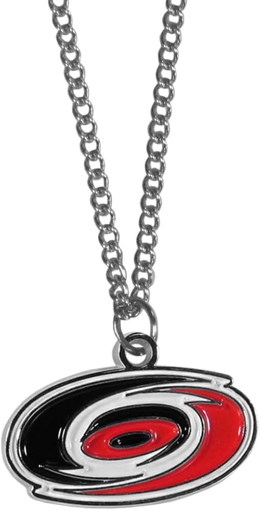 NHL Siskiyou Sports Fan Shop Carolina Hurricanes Chain Necklace with Small Charm 22 inch Team Color : Sports & Outdoors