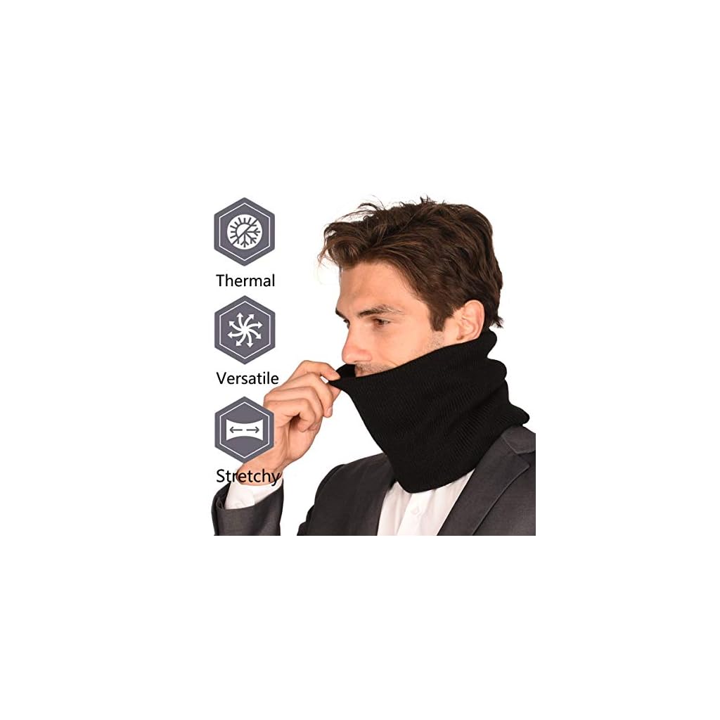 Winter Neck Warmers GaiterDoubleLayer Thick Neck Gaiters Fleece Heat