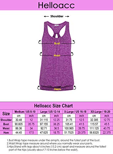 Helloacc Yoga Tank Tops for Women Plus Size,Sleeveless Workout Shirts Fashion Oversize Gym Tops for Juniors T Shirts Ladies Running Comfy Soft Tunic Tees Business Casual Clothing Baggy Sporty XXL Blue - Thumbnail 2