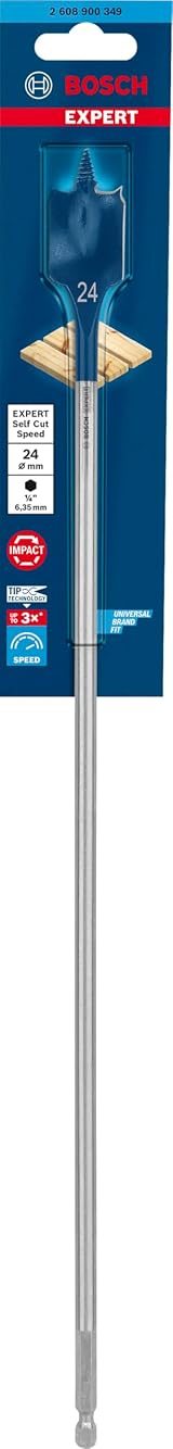 Bosch EXPERT Self Cut Speed Spade Drill Bit 24 x 400 mm view 2