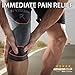 Rymora Knee Support Brace Compression Sleeve for Men and Women (Single Wrap) (Large) - for Joint Pain, Arthritis, Ligament Injury, Meniscus Tear, ACL, MCL, Running, Sports