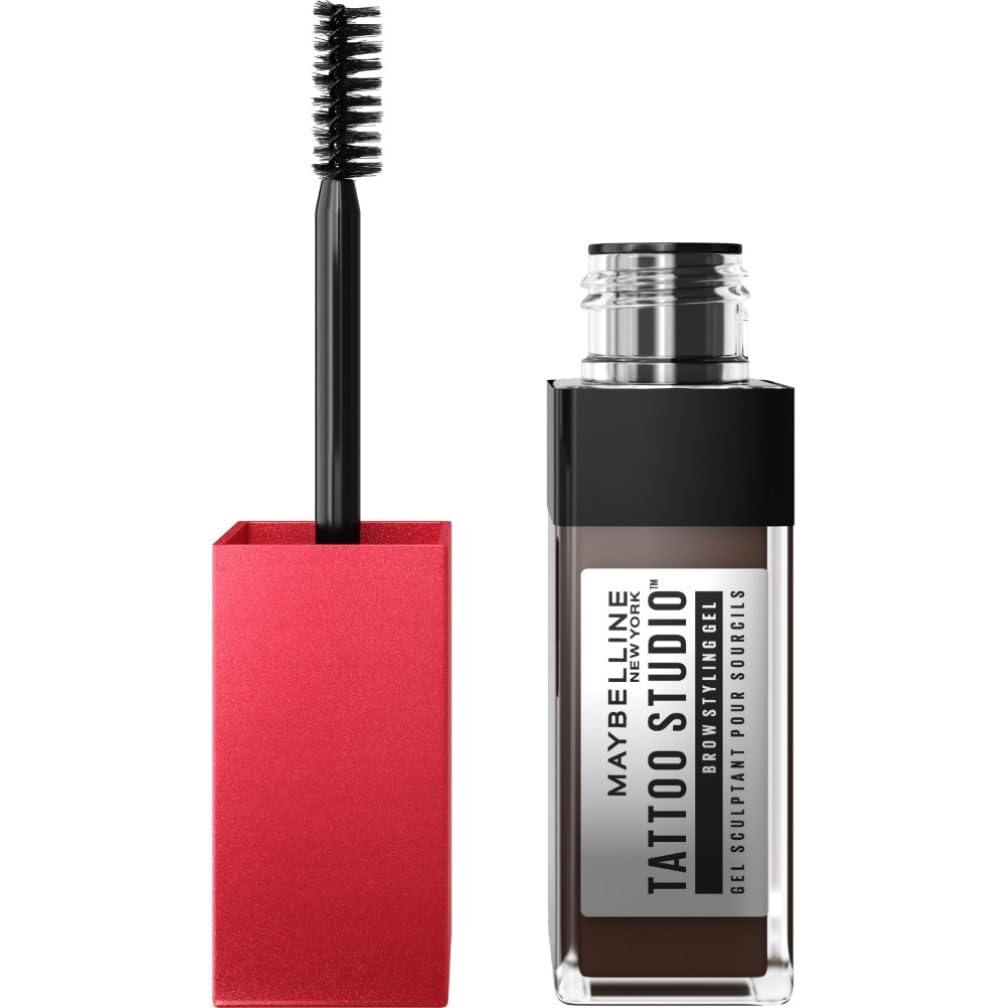 Maybelline Eyebrow Gel Tint, Waterproof And Smudge Proof, Long-Lasting Peel Off Tint For Evenly-Filled, Naturally Full Brows For Up To 3 Days, Deep Brown