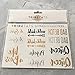 TribeTats Words & Sayings Metallic Temporary Tattoos | Queen, Wild Child, Bad Betch, Namaslay, Mind/Matter, Like A Boss, Hustle, Yasss, Free | Boho Music Festival Accessories (Sayings Variety Set)