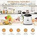 Bagotte Air Fryer, 3.7QT Oilless Electric Hot AirFryer with Full Touch Screen, 1500W Auto Off and Memory Function, Detachable Basket Dishwasher Safe, 6 Cooking Presets and Recipes, for Fast Healthier Food