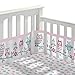 BreathableBaby 3 Piece Classic Crib Bedding Set, Pink Owl Fun