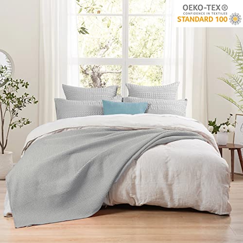 PHF 100 Cotton Waffle Weave Blanket Twin Size 66" x 90"Summer Blanket