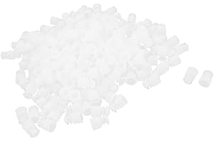 uxcell 100pcs Clear Plastic Flange Type Stopper for 12mm Diameter Test Tube