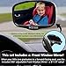 Baby Car Mirror XL w/Upgraded Ball Joint| Most Stable | 100% Lifetime Satisfaction Guarantee | Shatterproof & Crash Tested | Best Newborn Safety | Backseat Mirror for Car Back Seat Carseat | Matte