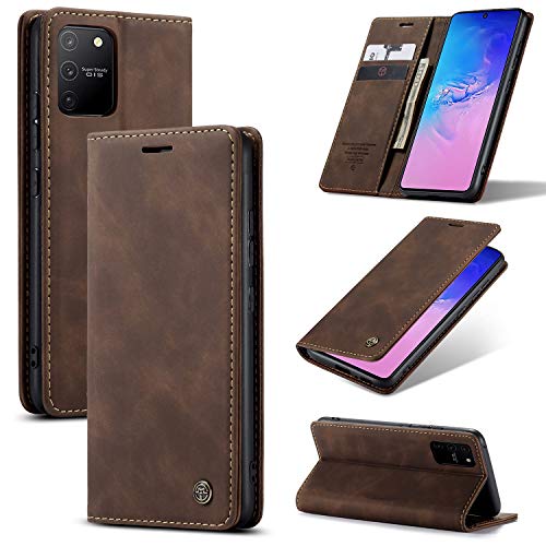 Bounceback® Samsung Galaxy S10 Lite Case Cover P.U Leather Flip Back Stand Case/Cover for Samsung Galaxy S10 Lite - Coff