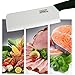 JJMG Ceramic Meat Cleaver Knife Sharp Durable Twice Thicker than Leading Brands non-slip grip Handle Zirconium Blade Effortlessly Cut Slice & Dice Steak Pork Chicken Lamb Cheese Rust & Wear Resistance