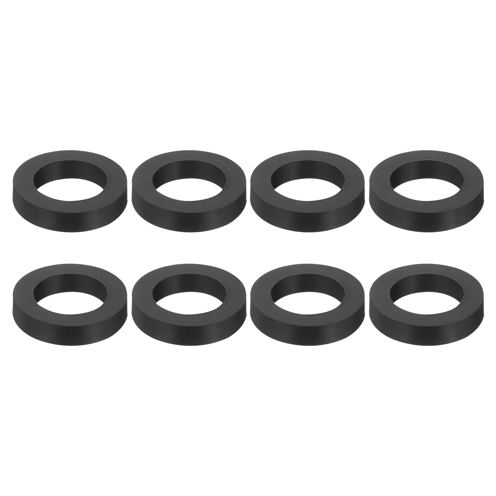 Photo 1 of uxcell 8Pcs 2" OD x 1-1/4" ID x 3/8" Thick Round Rubber Washers Flat Rubber Spacer Bushing for Home Appliances Cars Boat Accessories