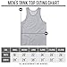 SpiritForged Apparel Distressed White USA Flag Men's Tank Top, Black XL