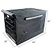 PETSFIT Dog Crate Cover,42 Inch Cover for Wire Dog Kennel, Single Door, Mesh Window, Flap On The Top and Back is Detachable，Black