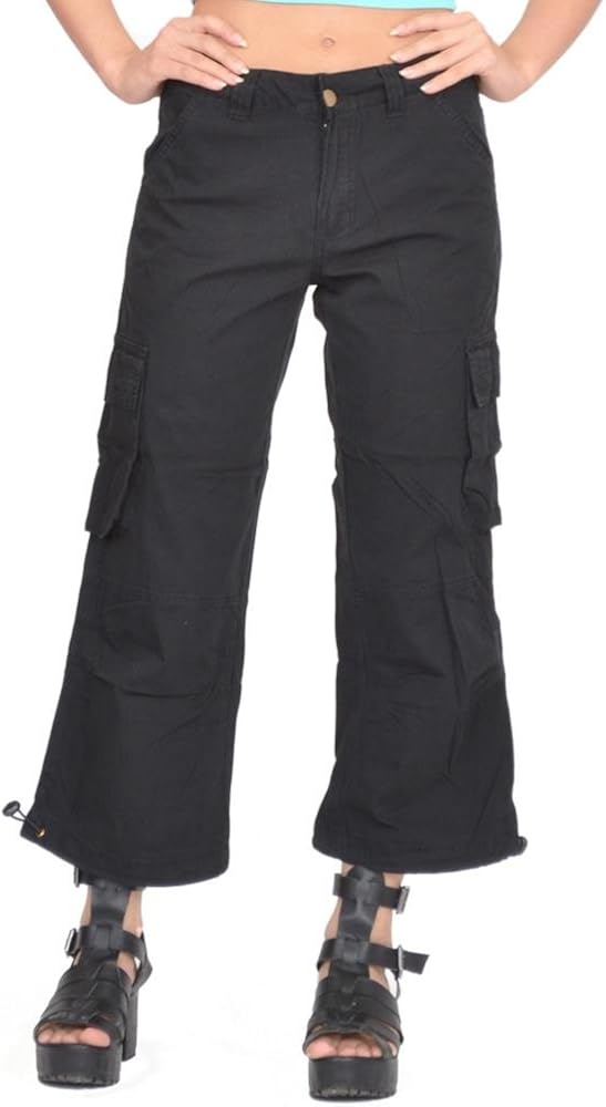 wide leg cargo shorts