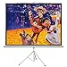 PERLESMITH 100 Inch Projector Screen with Stand Portable for Outdoor Indoor - 4:3 Pull up Foldable Height Adjustable Wrinkle-Free Projection Screen Tripod for Movie, Home Theater, Gaming, Office
