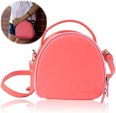 Minoniso Instax Mini Zipper Universal Camera Case for Fujifilm Instax Mini 8 70 7s 25 50s 90 Camera and Accessories - Rose Red