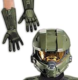 Halo: Master Chief Adult Costume Full Helmet and Gloves Bundle