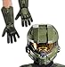 Halo: Master Chief Adult Costume Full Helmet and Gloves Bundle