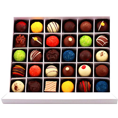 Hallingers 30er Pralinen-Mix handgemacht, mit/ohne Alkohol (360g) - Alles Gute (Pralinenbox) - Geburtstag & Glückwunsch… – Bild 5