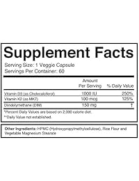 Divine Health Dr.Colbert Hormone Zone for Health Hormone Levels Vitamins D3, K2 and Diindolylmethane (DIM)