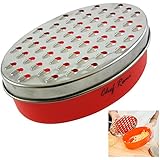 Latest Cheese Grater With Airtight Box Storage Container - Lifetime Replacement Warranty - Rated Best Shredder For Hard &amp; Soft Cheeses, Ginger, Vegetables - Invented To Solve Your Food Grating Needs
