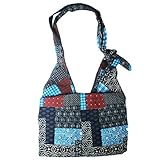 kilofly Bohemian Large Folding Cloth Crossbody Shoulder Bag