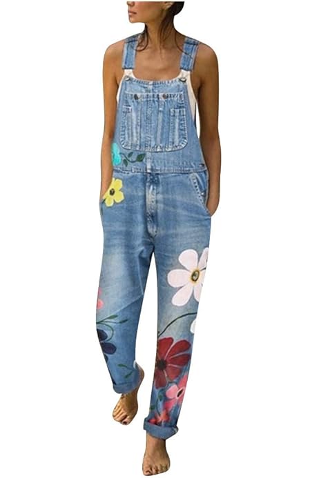 women's relaxed overalls