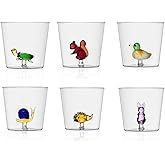 Ichendorf - Set of 6 Water Glasses Animal farm - Design Alessandra Baldereschi