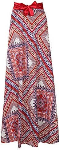 Women's African Print Skirts Long Maxi Skirt Dashiki Ball Gown Size L