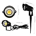 T-SUNRISE LED Landscape Spotlight 5W,1.8M US Plug,Decorative Lamp Lighting Landscape Garden Wall Yard Path Light with Stand Warm White 3000K,Pack of 2