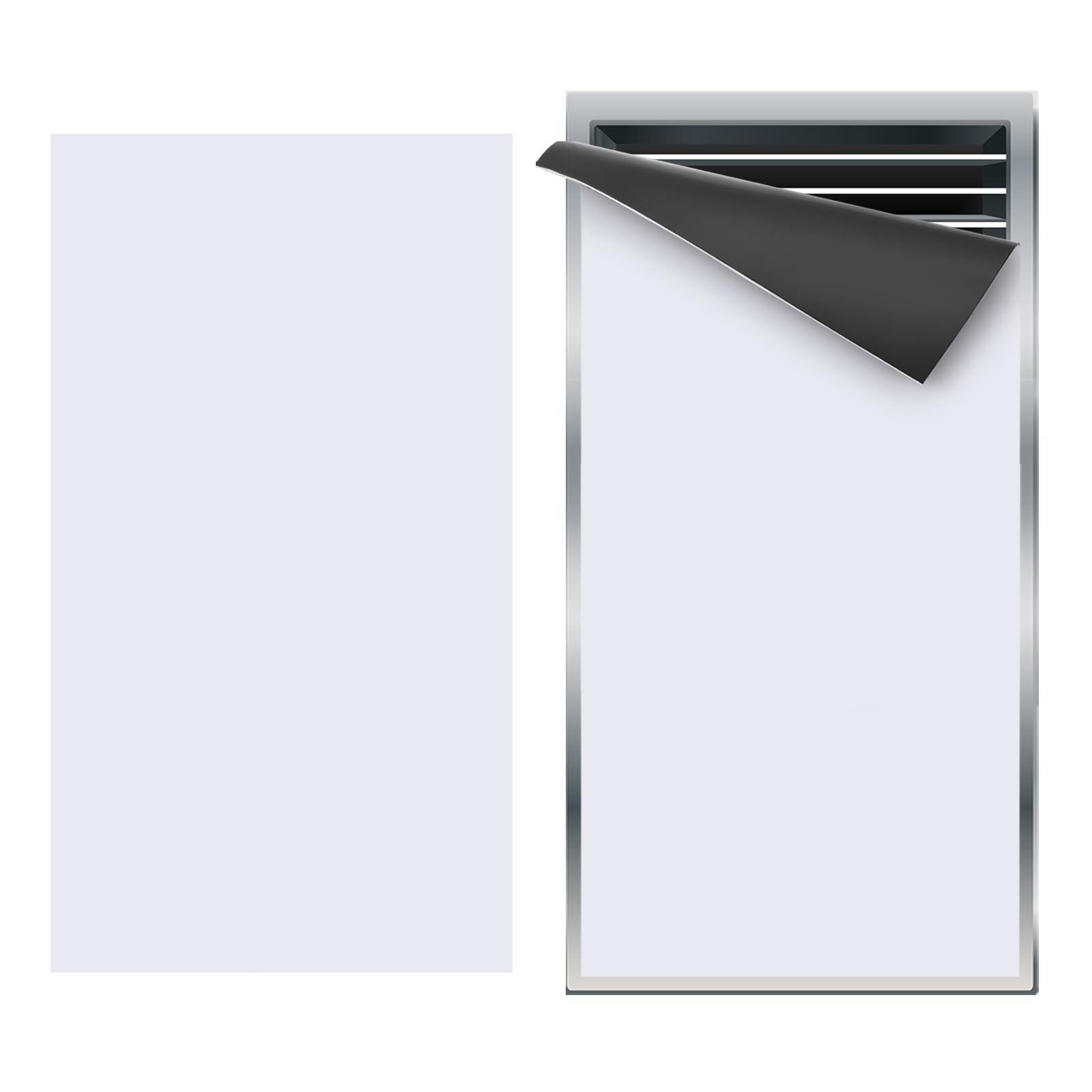 PATIKIL 10"x5.5" Magnetic Vent Cover, Floor Wall Air Registers Cover High Strength Magnetic Vent Blocker for Home RV HVAC Fireplace Furnace, White