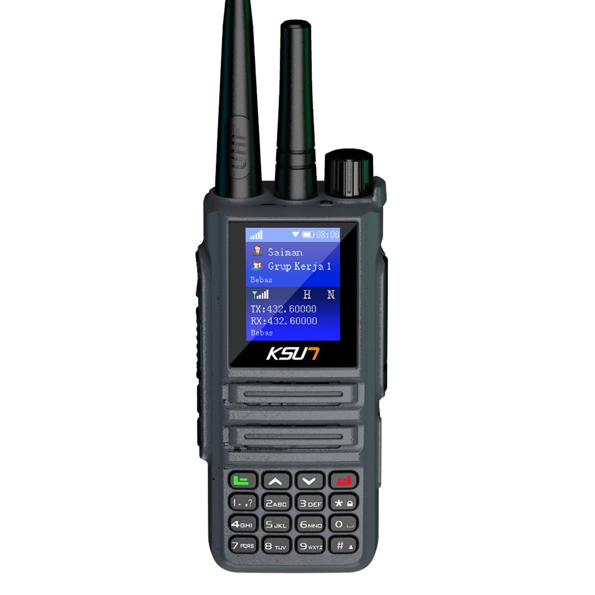 Photo 1 of KSUN 4G Network Radio & UHF Two Way Radio WiFi Walkie Talkie Long Range with Bluetooth Dual PTT Antenna Handheld Transceiver w/GPS, POC Mobile Radio, Type-C Charging, ZL8668