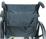 Wheelchair Bag By Duro-Med - Storage Bag For Items & Accessories - Travel Storage Tote & Backpack W/Easy Access Pouch & Pockets, Black