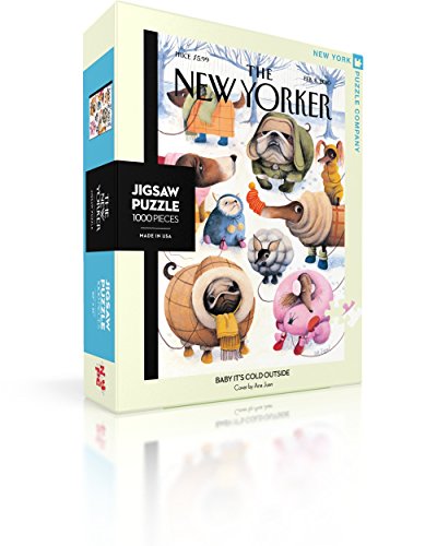 New York Puzzle Company - New Yorker Baby It's Cold Outside - 1000 Piece Jigsaw Puzzle
