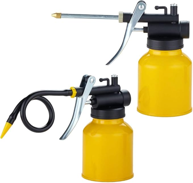 JUNCHI High Pressure Pistol Hand Pump Oiler Can Tool Detachable Metal