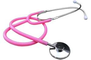 MorTime Dual Head Stethoscope, Real Working Stethoscope for Kids Cosplay, Educational Equipment, Pink (1 pc)