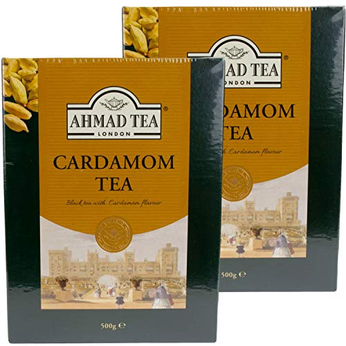 Ahmad Tea - Schwarztee lose mit Kardamom - Schwarzer Tee im 2er Set á 500 g Packung