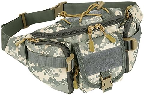 Outdoor Utility Tactical Waist Fanny Pack Pouch Military Bag Waist Packs with Adjustable Belt for Camping Hiking